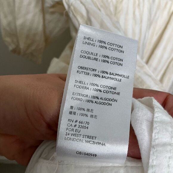 Urban Outfitters Dobby Puff Sleeve Babydoll Dress - Picture 8 of 8